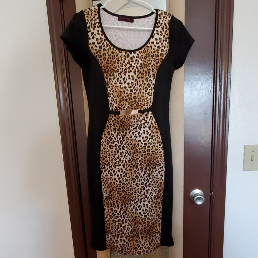 Annabelle Cheetah Cocktail Dress